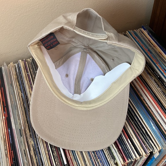 2 Unisex Classic Navy Blue + Tan Baseball Hats Cap NWT - Picture 14 of 16